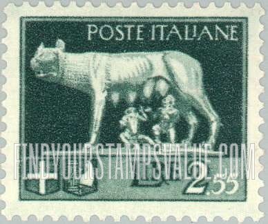 FindYourStampsValue: She-wolf Suckling Romulus and Remus