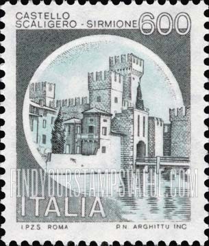 FindYourStampsValue: Coil Stamps: Scaligero, Sirmione