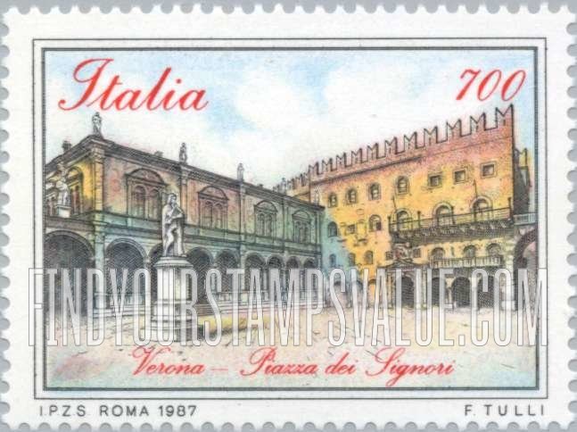 FindYourStampsValue: Piazzas: Piazza dei Signori, Verona