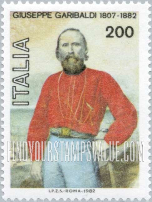 FindYourStampsValue: Giuseppe Garibaldi (1807-82)
