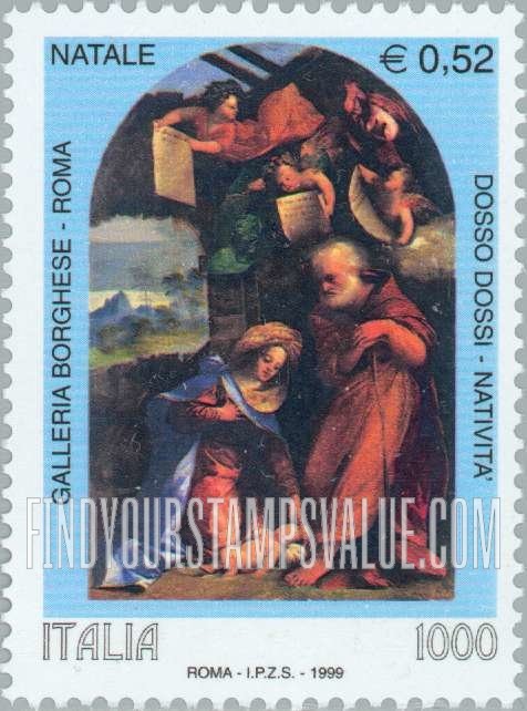 FindYourStampsValue: Christmas: Nativity, By Dosso Dossi