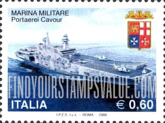 FindYourStampsValue: Aircraft Carrier “Cavour”