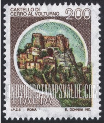 FindYourStampsValue: Castle Type of 1980: Cerro al Volturno