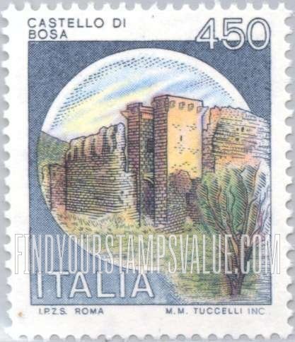 FindYourStampsValue: Castles: Bosa, Nuoro