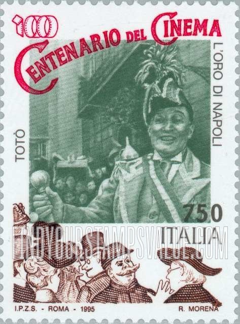 FindYourStampsValue: Motion Pictures, Centennial: L’oro Di Napoli, Toto