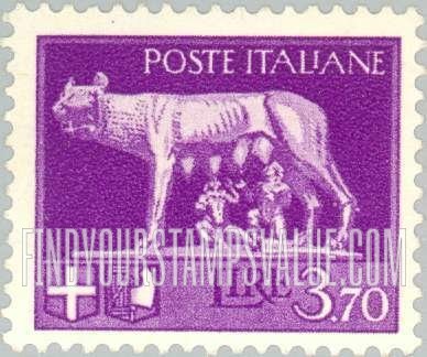 FindYourStampsValue: She-wolf Suckling Romulus and Remus