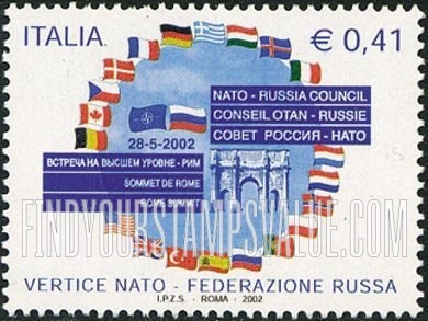 FindYourStampsValue: NATO-Russia Summit Meeting, Rome