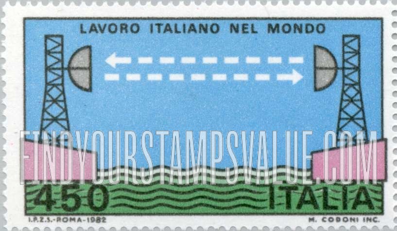 FindYourStampsValue: Engineering Type of 1981: Microwaves across Red Sea