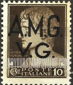 FindYourStampsValue: VENEZIA GIULIA - Augustus Caesar: On Stamps of 1929