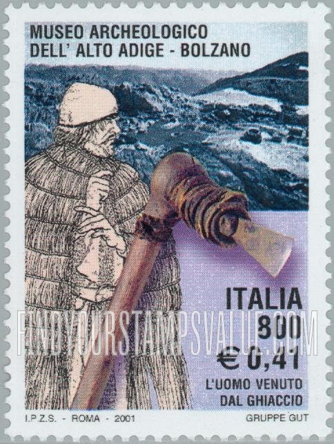 FindYourStampsValue: Discovery of Mummified Man “Otzi” in Melting Glacier, 10th Anniversary
