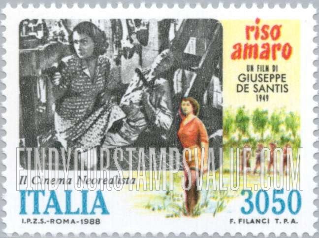 FindYourStampsValue: Neorealistic Films: Riso Amaro, 1949, by Giuseppe DeSantis