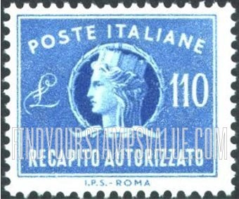 FindYourStampsValue: AUTHORIZED DELIVERY - Italia Type of 1947: “Italia”