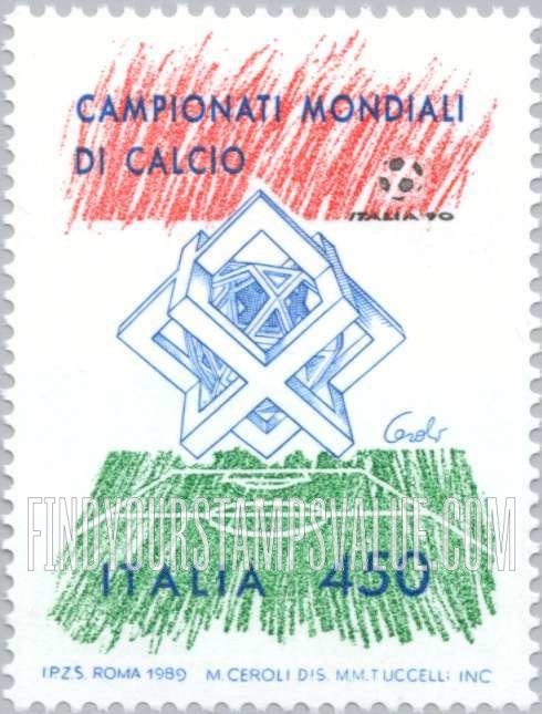FindYourStampsValue: 1990 World Soccer Championships, Italy