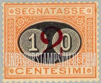 FindYourStampsValue: POSTAGE DUE - Numeral Value: Surcharged in Black