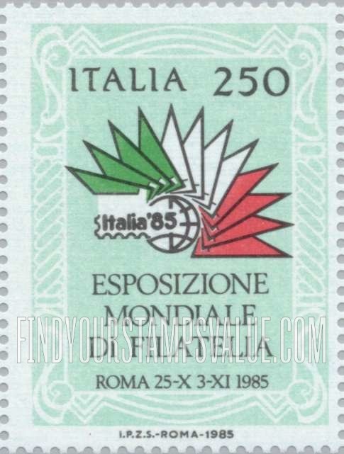 FindYourStampsValue: Italia β85: Exhibition emblem