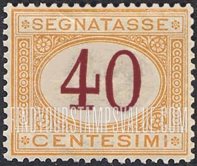 FindYourStampsValue: POSTAGE DUE - Numeral Value