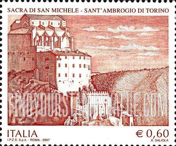 FindYourStampsValue: Sacra di San Michele Abbey, Sant’Ambroglio di Torino