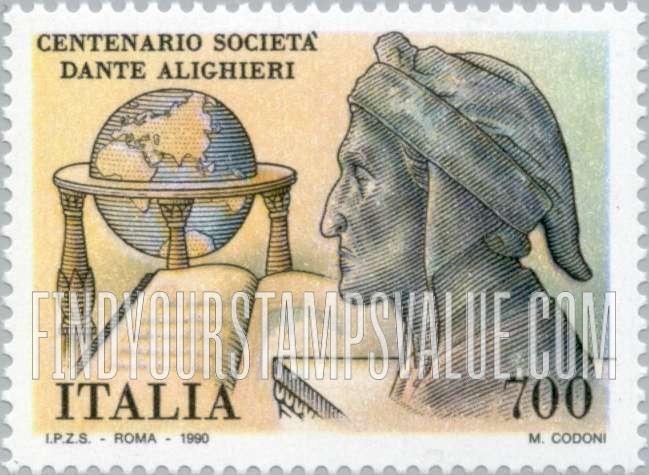 FindYourStampsValue: Dante Alighieri (1265-1321), Poet