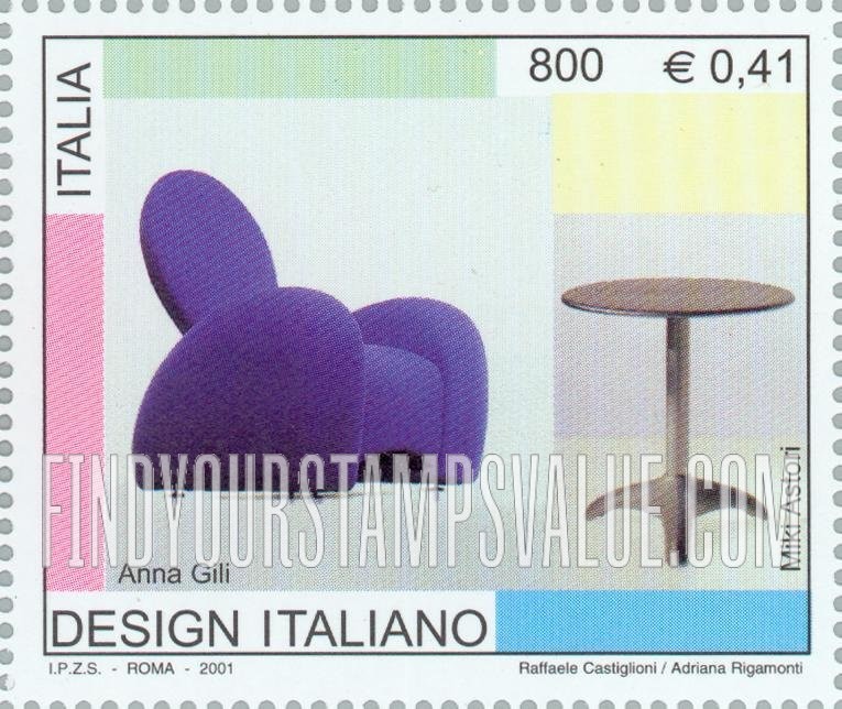 FindYourStampsValue: Italian Design: Anna Gili and Miki Astori