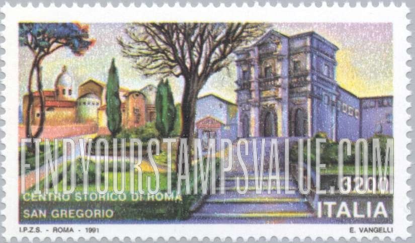 FindYourStampsValue: Church of St. Gregory, Rome