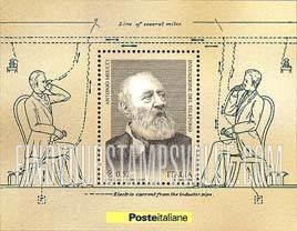 FindYourStampsValue: Antonio Meucci (1808-96), Telephone Pioneer