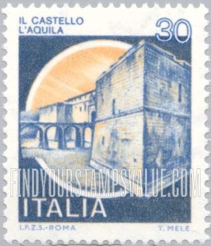 FindYourStampsValue: Castle Type of 1980: Aquila