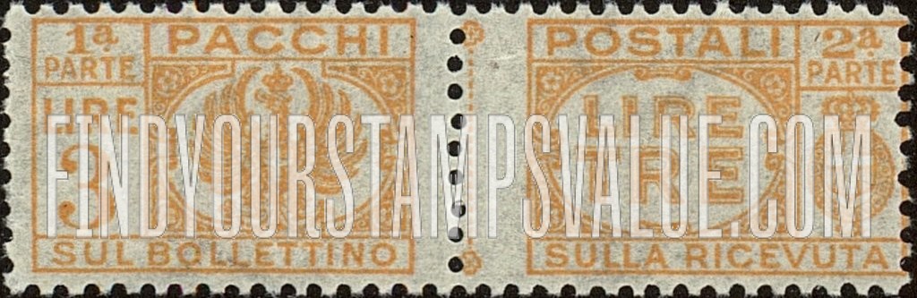 FindYourStampsValue: PARCEL POST - Pacchi Postali: Type of 1927 With Fasces Removed
