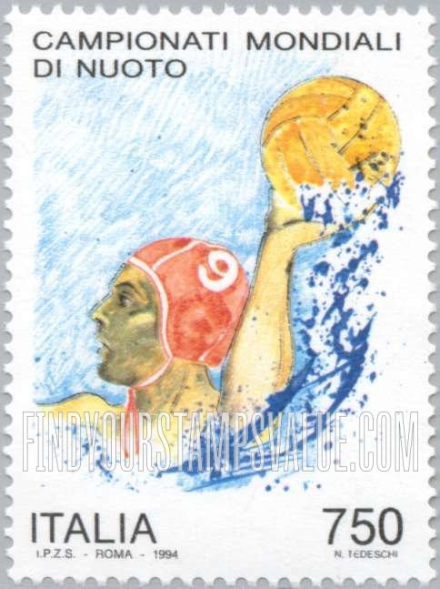 FindYourStampsValue: World Swimming Championships: Water polo