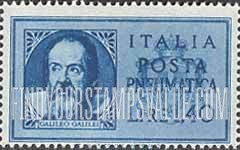 FindYourStampsValue: PNEUMATIC POST - Similar to Types of 1933, Without “REGNO”: Galileo Galilei