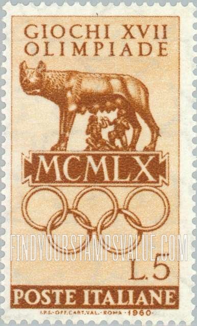 FindYourStampsValue: Emblem of 17th Olympic Games