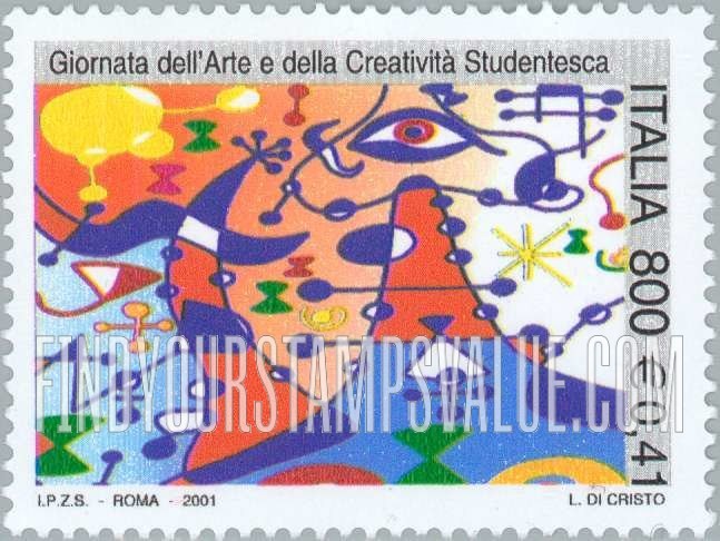 FindYourStampsValue: Art and Student Creativity Day: Luigi Di Cristo