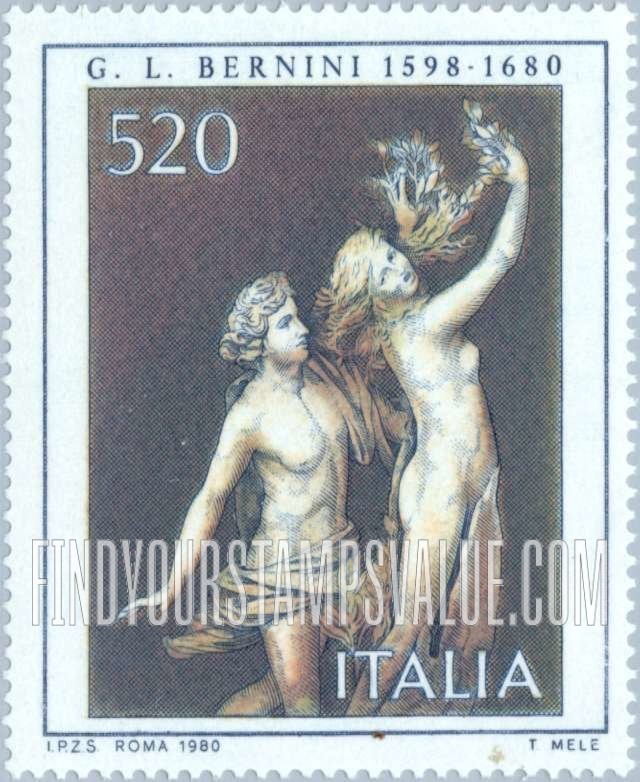 FindYourStampsValue: Apollo and Daphne, by Gian Lorenzo Bernini (1598-1680)