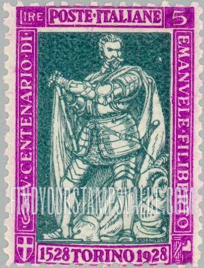 FindYourStampsValue: Emmanuel Philibert, Duke of Savoy