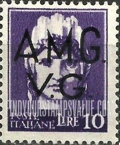FindYourStampsValue: VENEZIA GIULIA - “Italia”: On Stamps of 1945