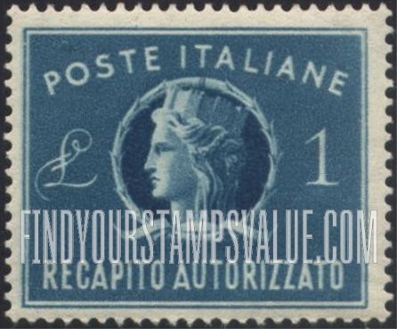 FindYourStampsValue: AUTHORIZED DELIVERY - “Italia”