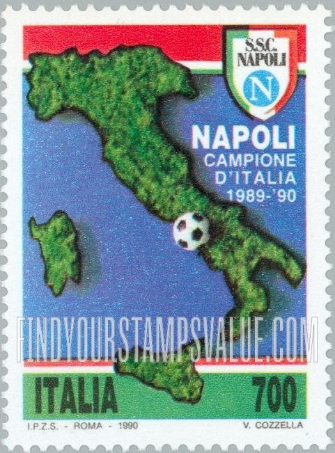 FindYourStampsValue: Naples Soccer Club, Italian Champions