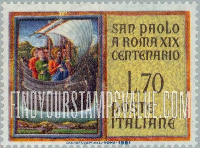 FindYourStampsValue: St. Paul Aboard Ship