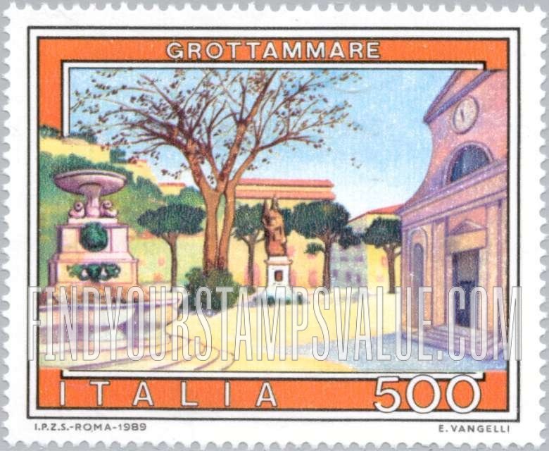 FindYourStampsValue: Landscape Type of 1974: Grottammare