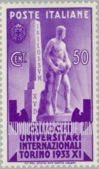 FindYourStampsValue: Statue of Athlete