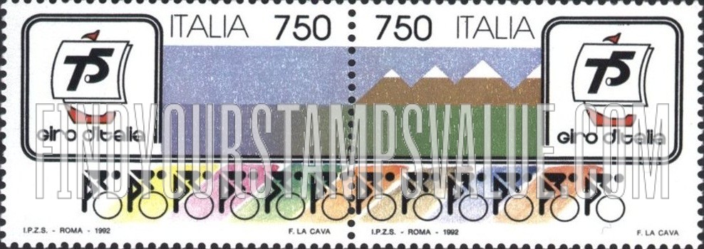 FindYourStampsValue: Tour of Italy Bicycle Race