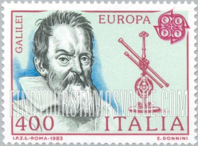 FindYourStampsValue: Europa: Galileo, telescope, 160l