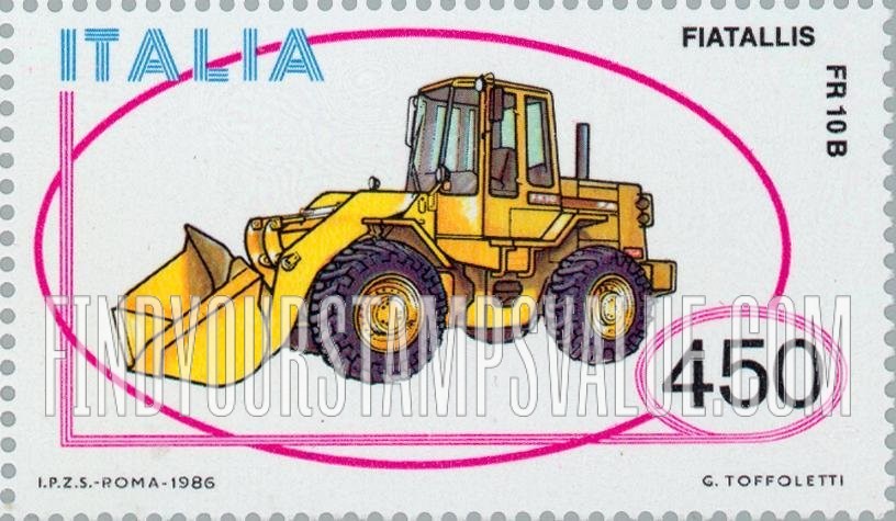 FindYourStampsValue: Italian Vehicle Type of 1984: Fiatallis FR 10B