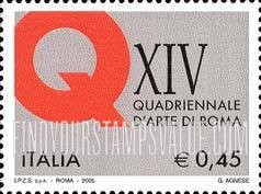 FindYourStampsValue: 14th Art Quadrennial, Rome