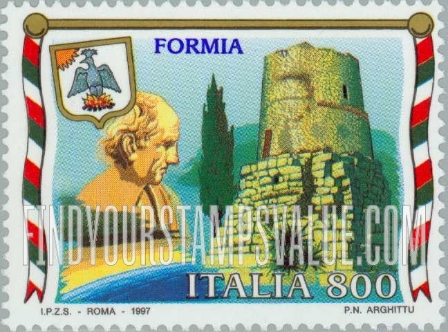 FindYourStampsValue: Tourism: Tomb of Marcus Tullius Cicero (106-43BC), Formia