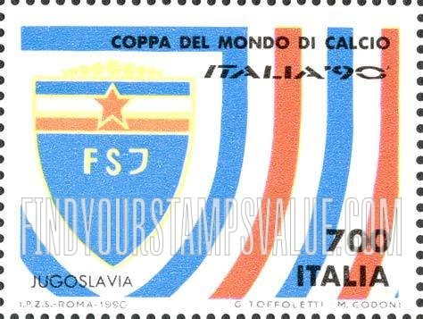 FindYourStampsValue: 1990 World Cup Soccer Championships, Italy: Yugoslavia