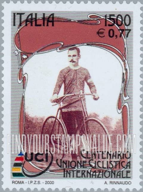 FindYourStampsValue: International Cycling Union, Centennial