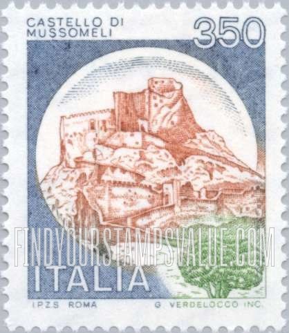 FindYourStampsValue: Castles: Mussomeli, Caltanissetta