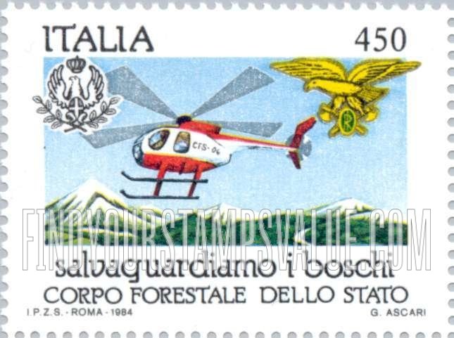 FindYourStampsValue: Forest Preservation: Helicopter fire patrol