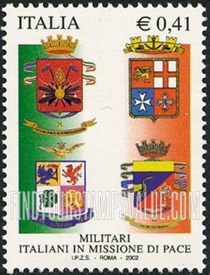 FindYourStampsValue: Italian Military Forces in Peace Missions