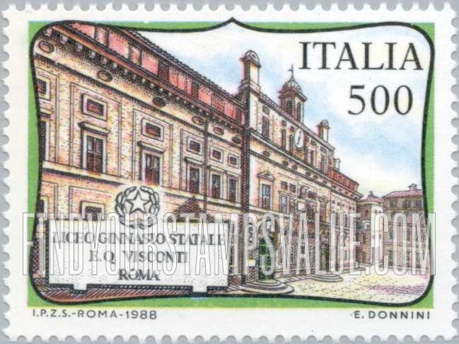 FindYourStampsValue: E. Quirino Visconti School, Rome